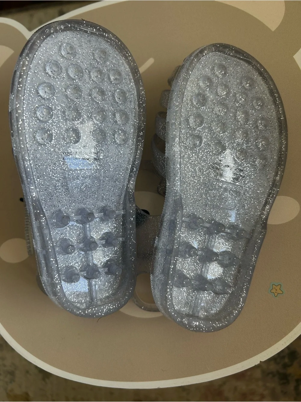 Sparkle Clear Jelly Sandals for Kids